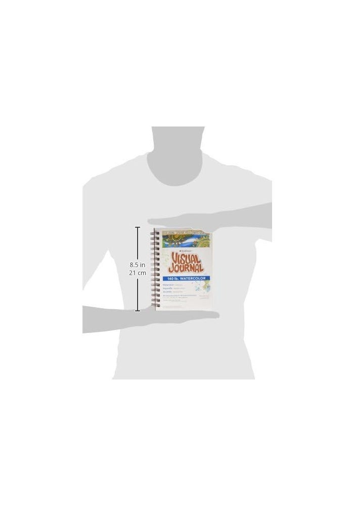 Strathmore 400 Series Visual Watercolor Journal, 140 LB Cold Press, 5.5" x 8", 22 Sheets - Image 5