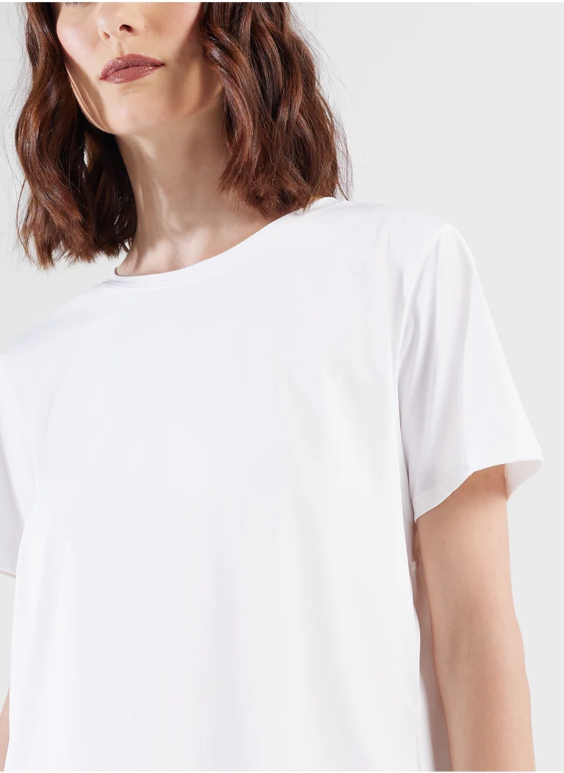 فورورد Relaxed T-Shirt With Back Slit