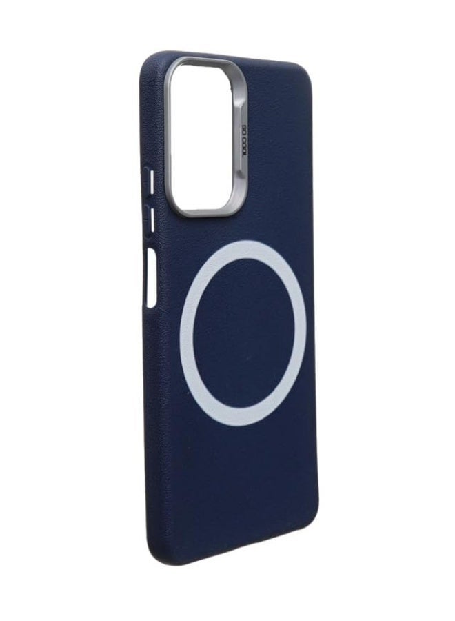 Plastic Back Cover For Realme C67, Navy - Image 3