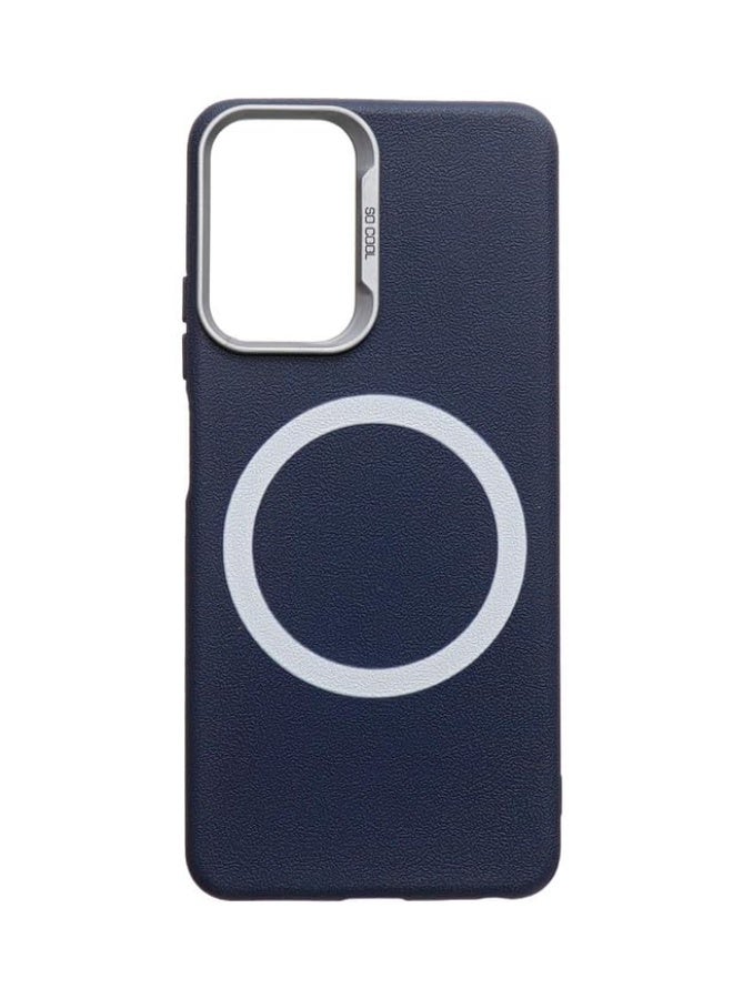 Plastic Back Cover For Realme C67, Navy - Image 1