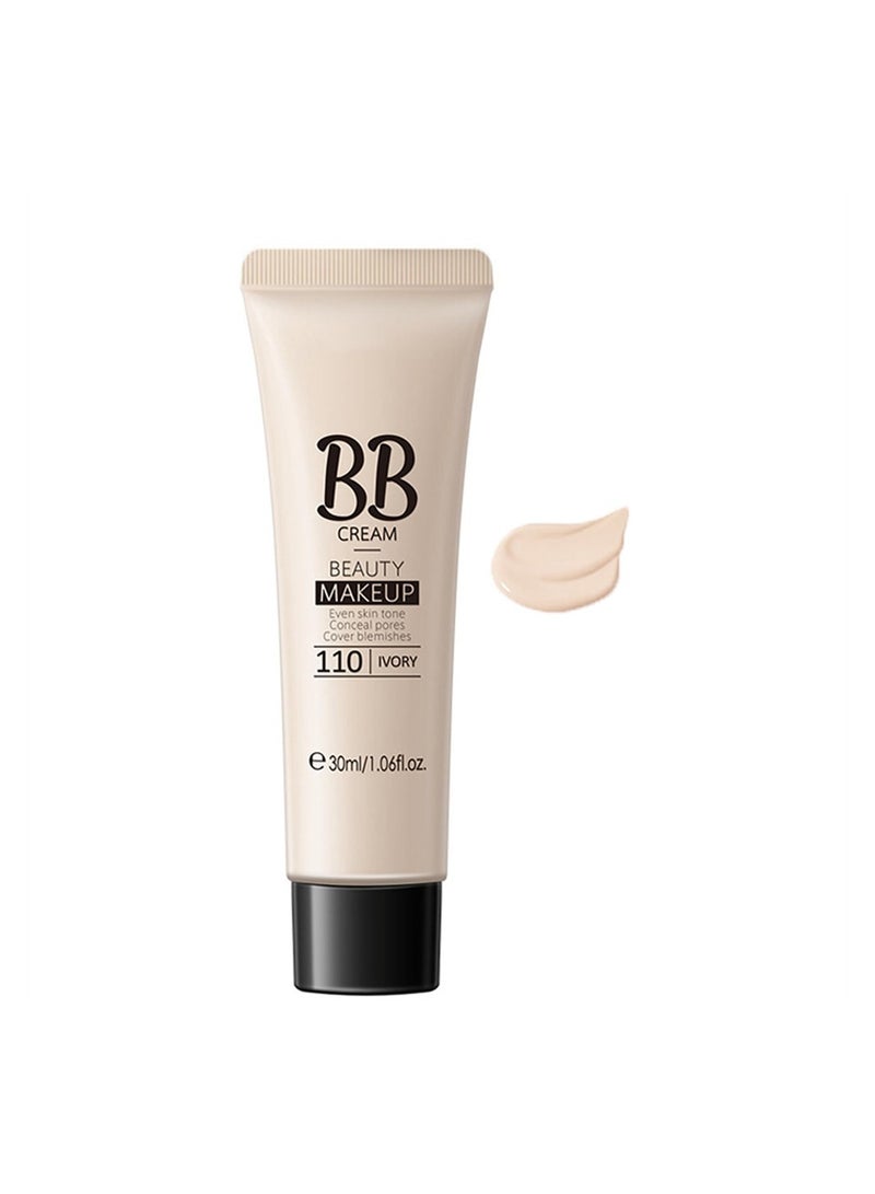 SYOSI Hydrating BB Cream, Classic Perfecting All-in-1 BB Cream, Full-Coverage Foundation & Concealer, Color Correcting Cream, Naturally Brighten Skin Tone, Evens Skin Tone for All Skin Types, Lvory  - Image 1