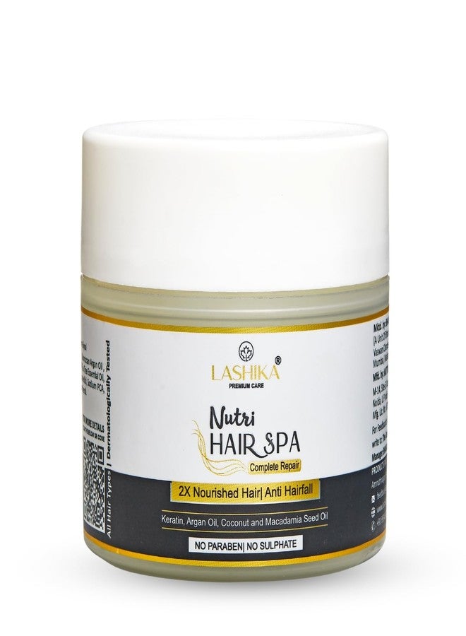 Lashika Nutri Hair Spa | With Keratin, Argan Oil & Ceramides | Deep Conditioning Hair Mask for Dry, Frizzy Hair | Anti-Hair Fall | Dermatologically Tested | 100gm - Image 1