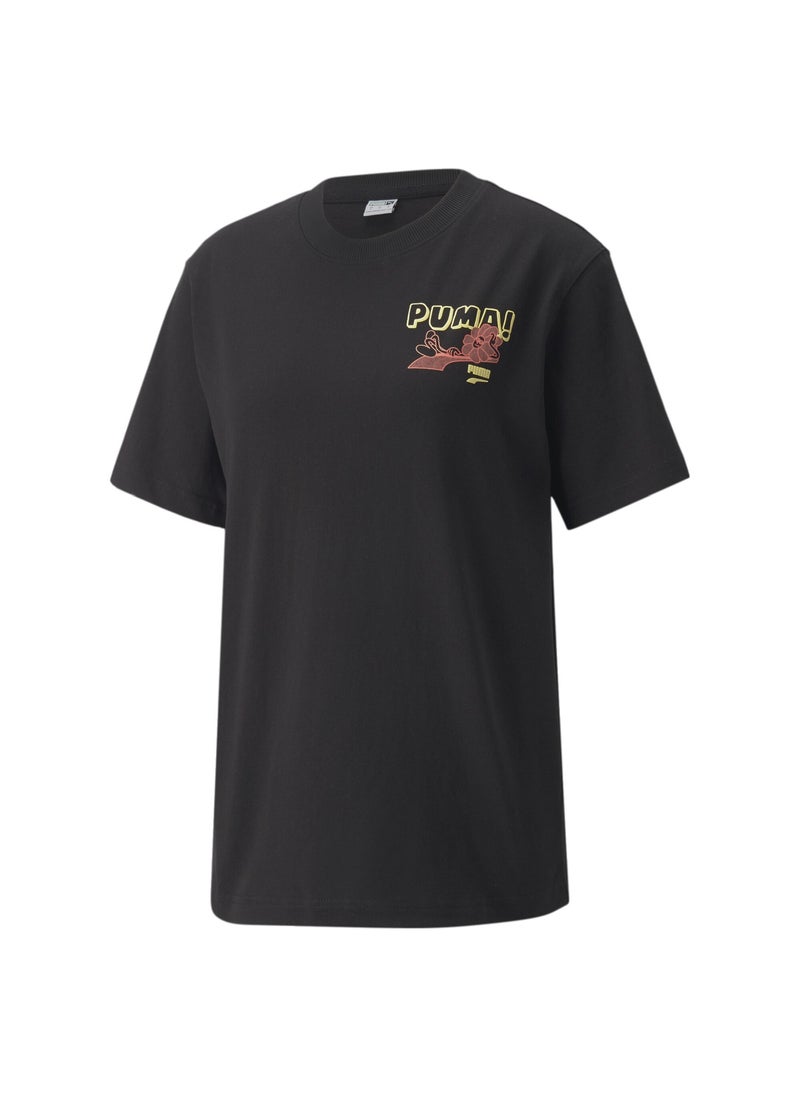 PUMA - DOWNTOWN Womens Relaxed Graphic T-Shirt - Image 1