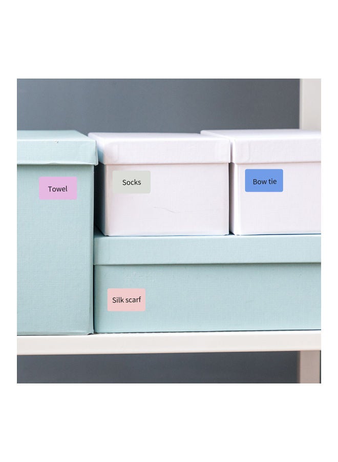 3-Piece Direct Labels Self-Adhesive Thermal Paper Roll 9.30x3.20x6.00cm Blue - Image 4