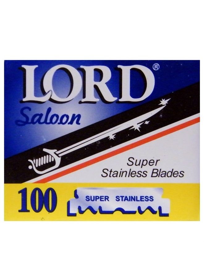 LORD RAZORS - 100 Lord Razor Blades Super Stainless Single Edge for Barbers - Image 1