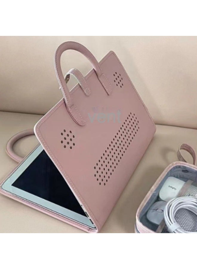 غلاف الحاسوب المحمول الوردي للنساء - التوافق المثالي بين الأناقة والحماية - يتوفر بأحجام 14 بوصة و16 بوصة. - Image 3