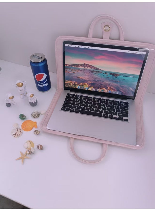 غلاف الحاسوب المحمول الوردي للنساء - التوافق المثالي بين الأناقة والحماية - يتوفر بأحجام 14 بوصة و16 بوصة. - Image 5