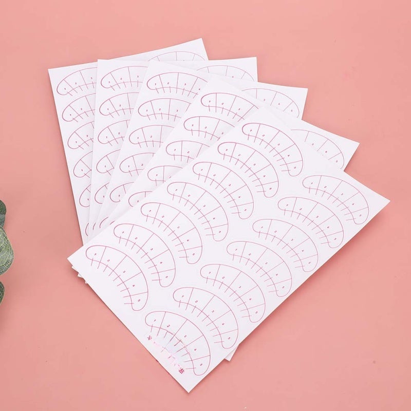 70pairs Practice Eyelash Extension Sticker Grafting Eyelash Pads Positioning Patch - Image 1