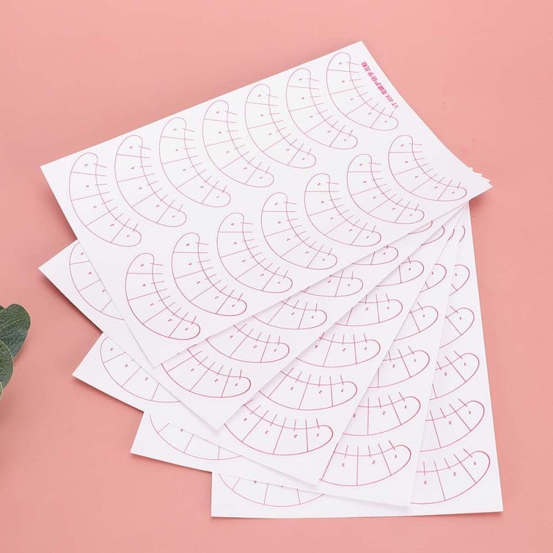 70pairs Practice Eyelash Extension Sticker Grafting Eyelash Pads Positioning Patch - Image 4
