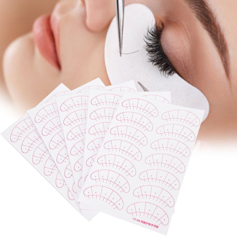 70pairs Practice Eyelash Extension Sticker Grafting Eyelash Pads Positioning Patch - Image 5