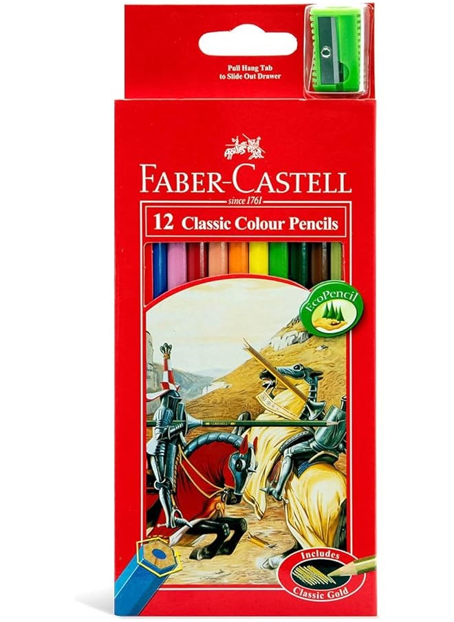 FABER-CASTELL - 115852 Classic Color Pencil 12 Pieces - Image 1