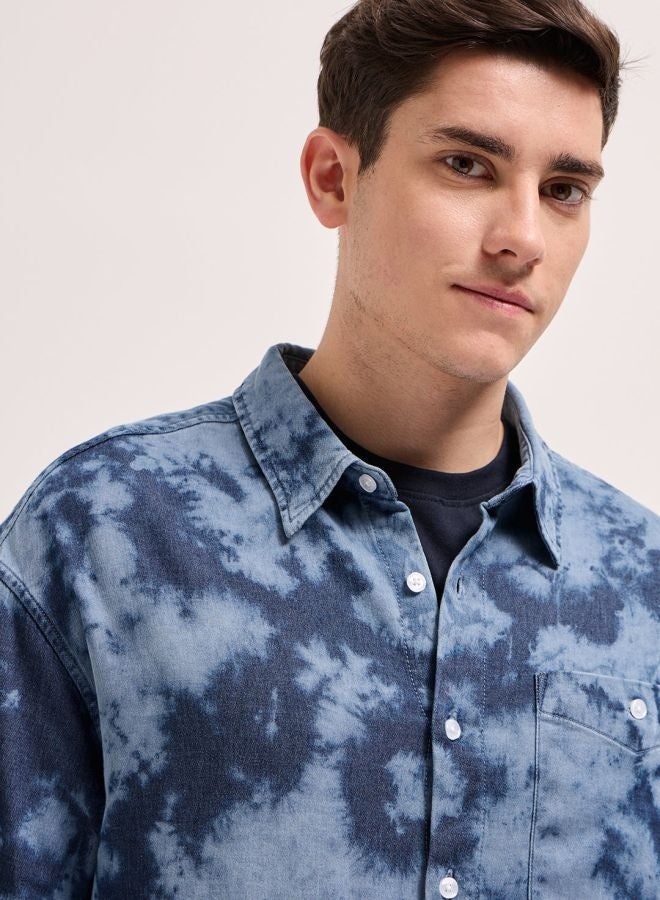 THE BEAR HOUSE Shacket for Men | Long Sleeve, Casual Button-Down | Soft, Breathable Fabric for Work, Everyday, & All-Season Wear in Stylish Design  - Image 3