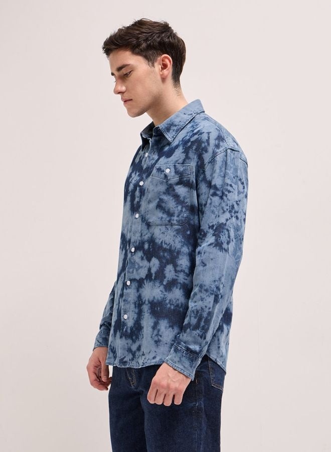 THE BEAR HOUSE Shacket for Men | Long Sleeve, Casual Button-Down | Soft, Breathable Fabric for Work, Everyday, & All-Season Wear in Stylish Design  - Image 5