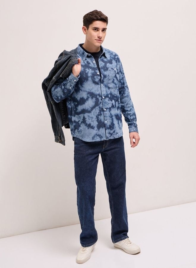 THE BEAR HOUSE Shacket for Men | Long Sleeve, Casual Button-Down | Soft, Breathable Fabric for Work, Everyday, & All-Season Wear in Stylish Design  - Image 4