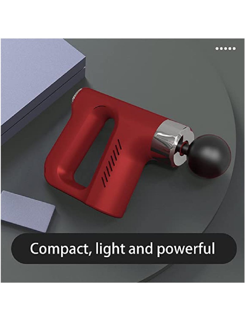 DIGI CORE Deep Tissue Massage Gun With 4 Massage Heads Muscle Massager Gun For Athletes Powerful Portable Electric Handheld Deep Tissue Body Massager Gun Neck Massager Gun Five Adjustable Speed Moods - Image 4