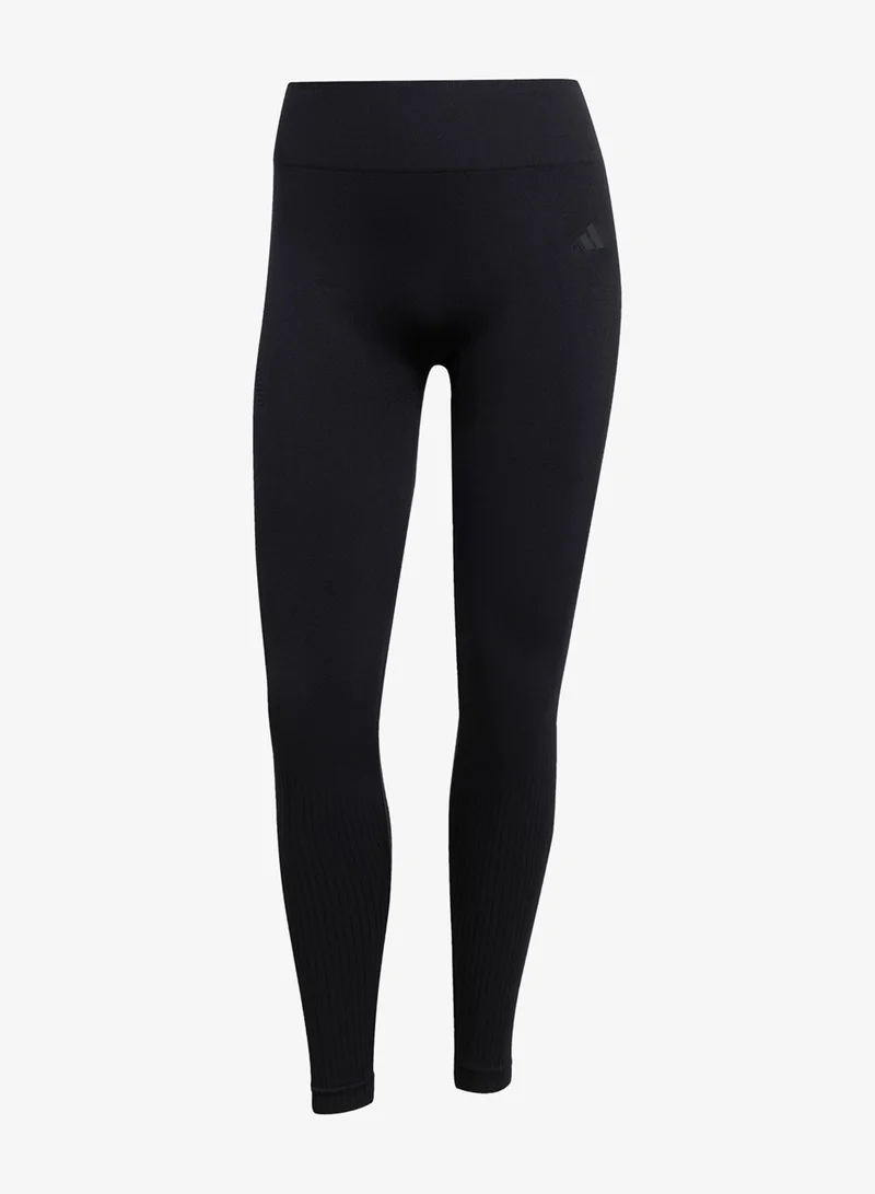 Adidas BLACK Workout Essentials Full-Length Knit Leggings for Women | Best Price UAE