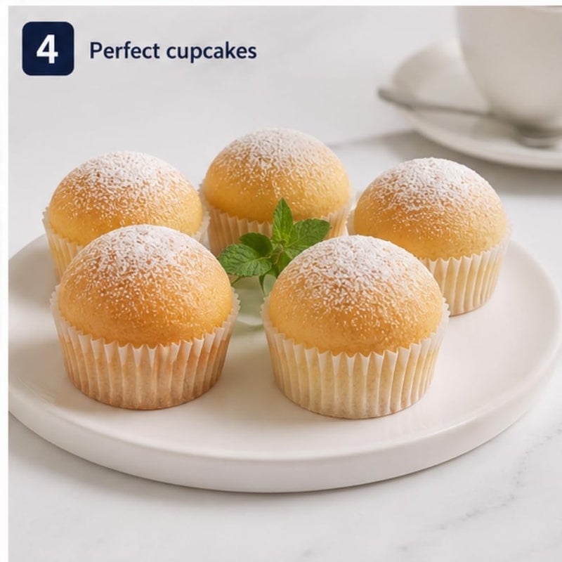 6-Cavity Semi-Sphere Silicone Mold Set | Heat-Resistant Non-Stick Baking Mold for Hot Cocoa Bombs, Mousse Cakes, Chocolates, Jelly & Ice Cream | BPA-Free Half-Sphere Dessert Pan - Image 5