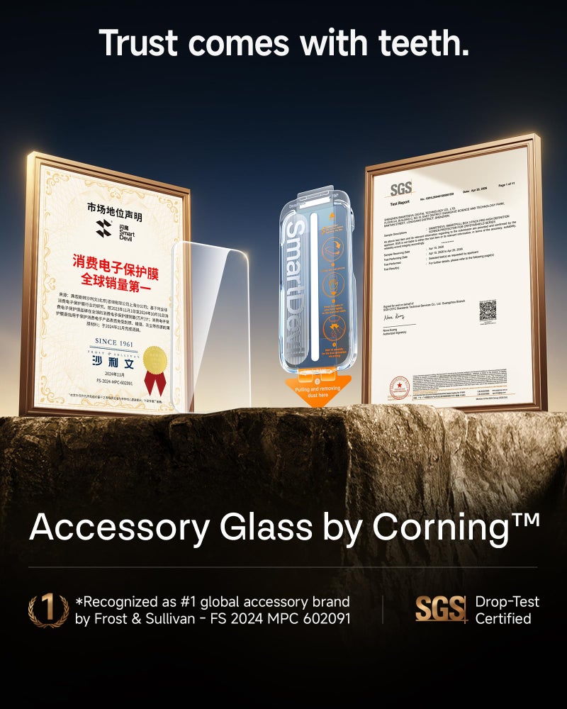 سمارت ديفل SMARTDEVIL 2 Pack Accessory Glass by Corning™ Screen Protector for iPhone - Image 3