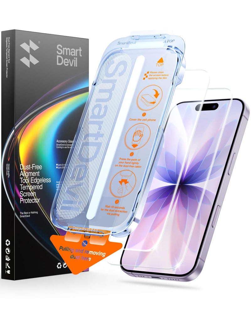 سمارت ديفل SMARTDEVIL 2 Pack Accessory Glass by Corning™ Screen Protector for iPhone - Image 1
