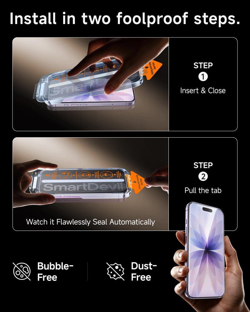 سمارت ديفل SMARTDEVIL 2 Pack Accessory Glass by Corning™ Screen Protector for iPhone - Image 2