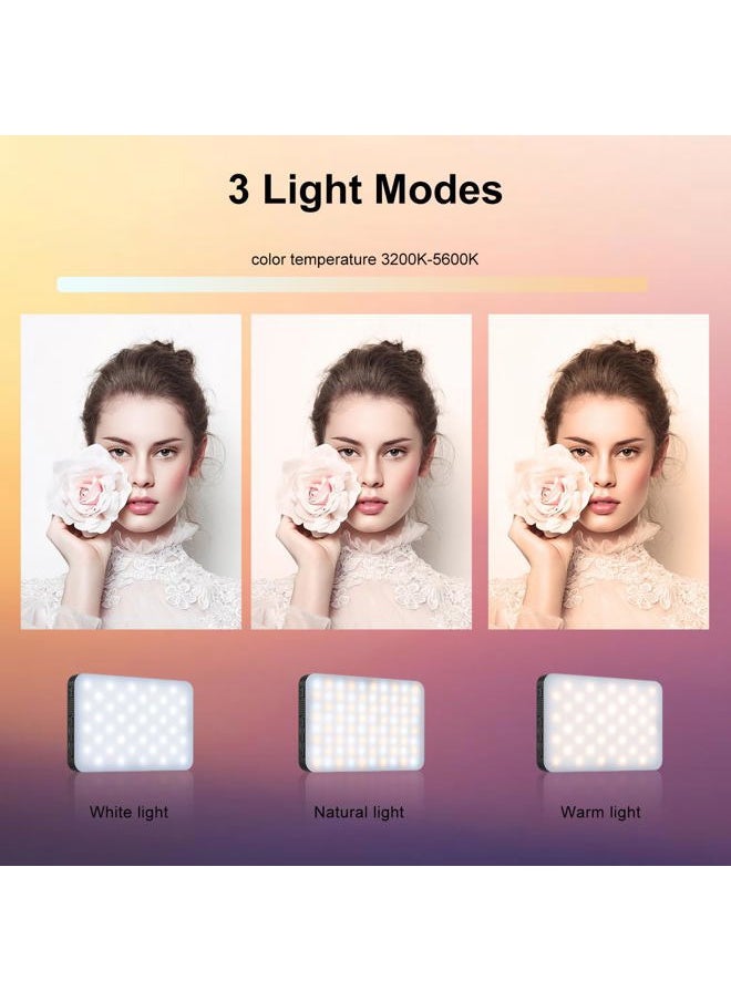 King Ma - Portable Selfie Phone Light, 3 Modes LED Clip on Light Rechargeable Video Light for iPhone Pictures, TikTok Vlog, Computer Laptop Video Conferencing, (Selfie Light) - Image 1