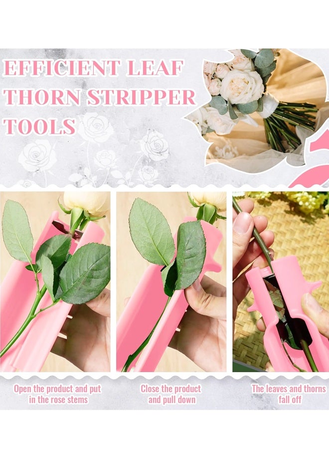 2PCS Rose Thorn Stripper Tool, Flower Stem Leaf Remover for Gardening Floral Arrangement - Image 3