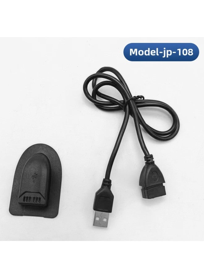 Backpack Usb Charging Cable Bag Android Data Cable Luggage External Usb Charging Cable Interface Accessories-Color: Jp-108 (ordinary Fast Charging Type)  - Image 1