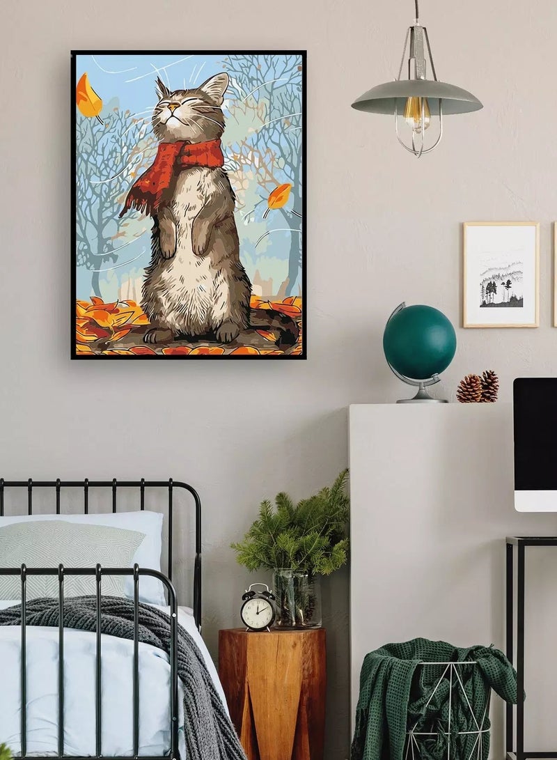Cartoon Cat Pattern Diamond Painting Without Frame - Image 5