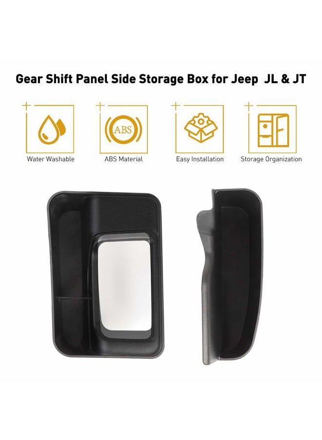 Savadicar GearTray Storage Box for 2018-2020 Jeep Wrangler JL JLU & Gladiator JT Black SA23200 - Image 2