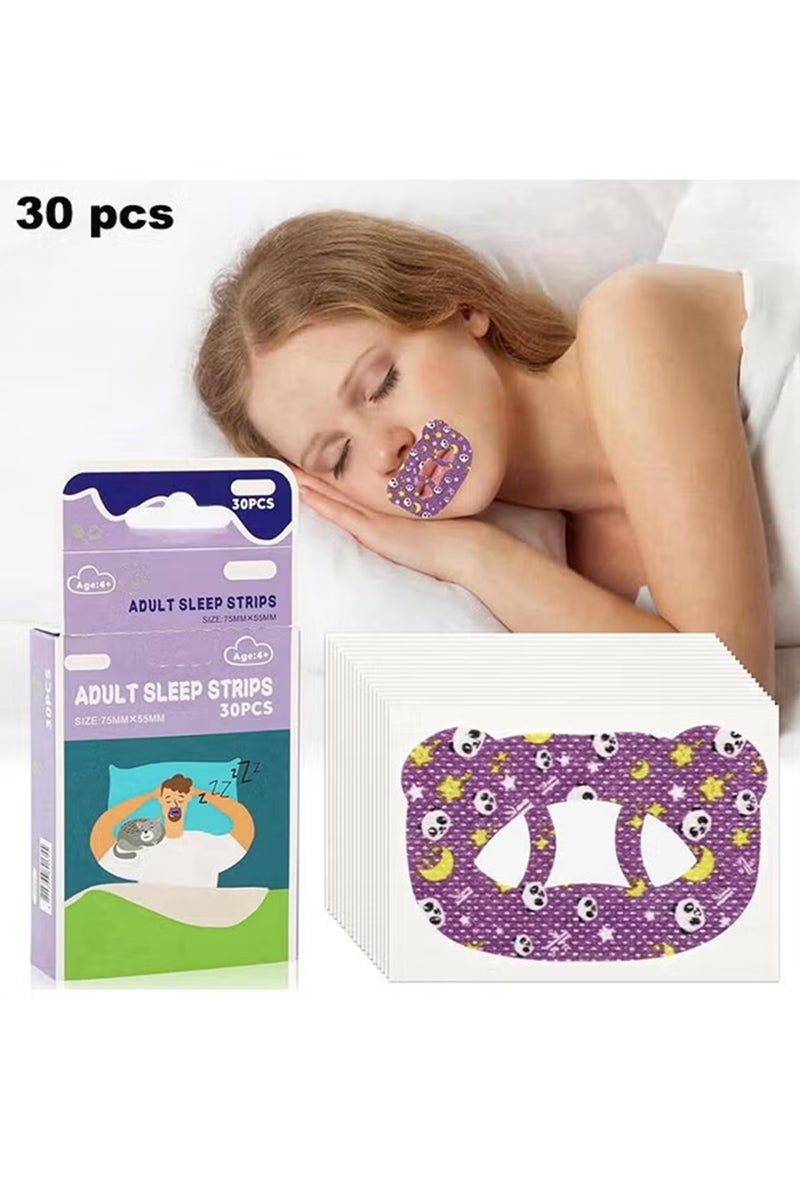 30Pcs Aldults Sleep Strips - Gentle Mouth Tape for Anti-Snoring, Nose Breathing Improvement, and Better Night Sleep - Image 1