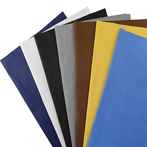 aufodara 7 Pieces 17.7" x 19.5" (45cm x 50cm) Solid Colors Cotton Craft Fabric Bundle Precut Patchwork for DIY Sewing Quilting Crafting Artcraft (A-b801) - Image 3