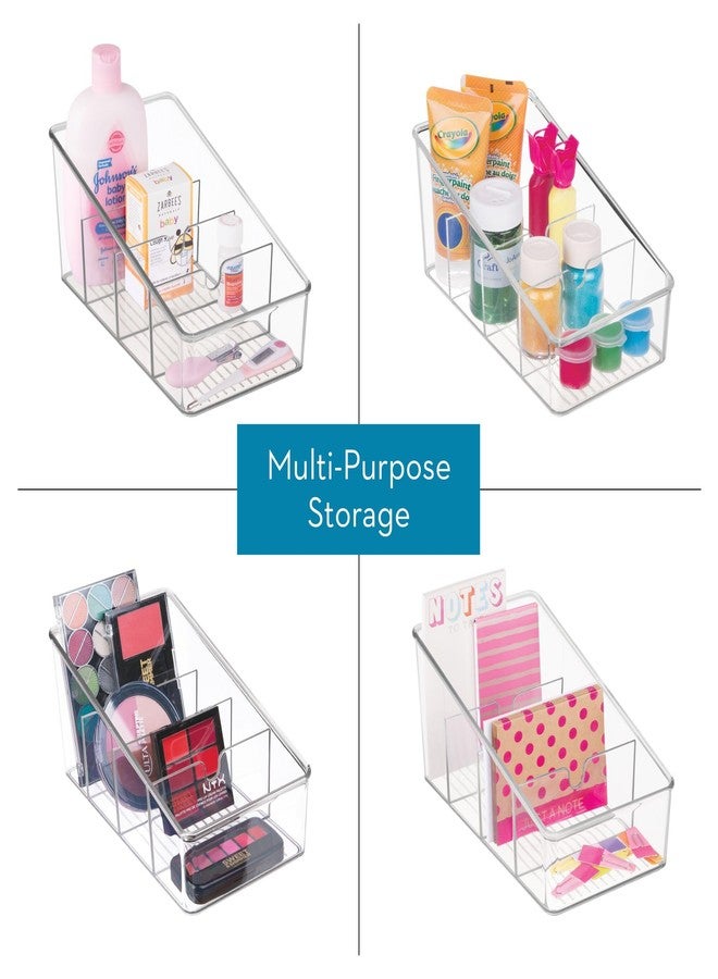 إنترديزاين منظم عبوات مقسم من iDesign لتخزين أدوات المطبخ والمؤن - مجموعة من 4 قطع - شفاف - Image 4