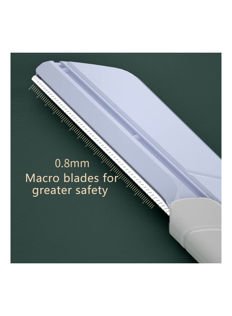 SYOSI Eyebrow Razor for Women, 6 pcs eyebrow trimmers with sliding cover, Ergonomic Eyebrow Shaper and Facial Razor, for Peach Fuzz, Exfoliating Face Razor, Gentle Skin Exfoliation Blade - Image 4