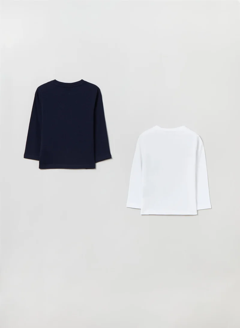 Ovs Two-pack T-shirts with long sleeves