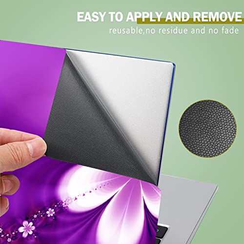 ICOLOR Purple Flowers 11.6 13 13.3 14 15 15.6 inches Netbook Laptop Skin Sticker Reusable Protector Cover for Laptop Notebook FY-NEK-13 - Image 4