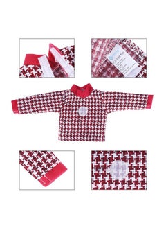 E-TING Santa Clothing Christmas Accessories For Elf Doll (Sweater Set - 1 Sweater + 8 Attachable Decals)  - Image 4