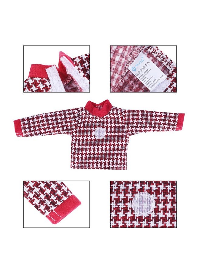 E-TING Santa Clothing Christmas Accessories For Elf Doll (Sweater Set - 1 Sweater + 8 Attachable Decals) - Image 4