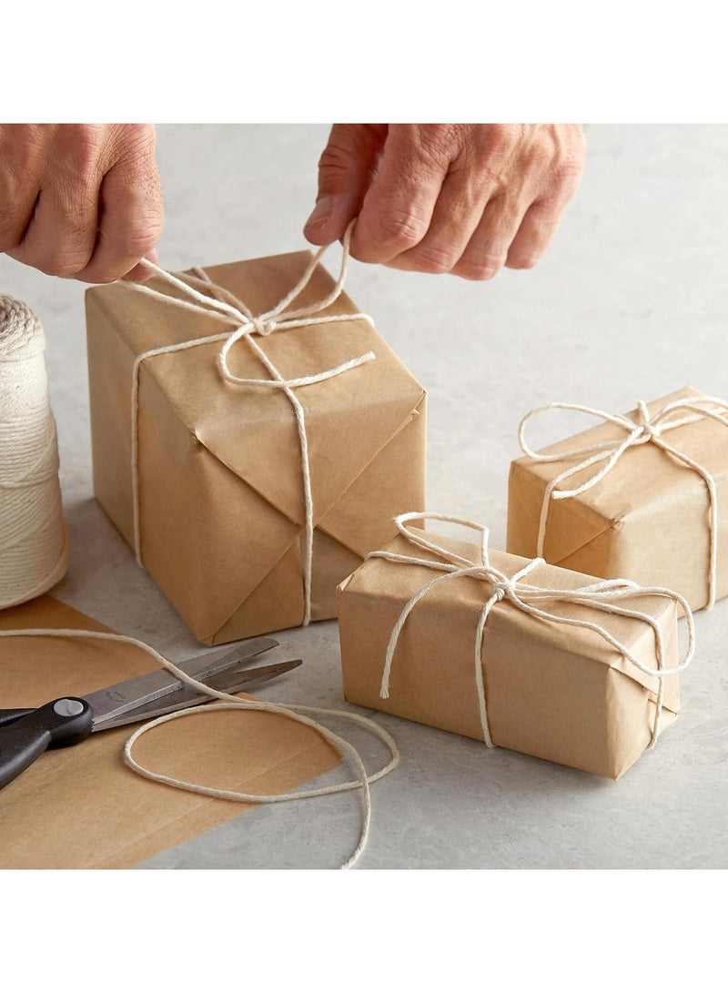 Natural Jute Twine String – 3-Pack, 100m, 2mm, 3-Ply Twine for Craft Projects, Gift Wrapping, Packing, Gardening, DIY Crafts, Durable and Eco-Friendly String for Home and Office Use - Image 5