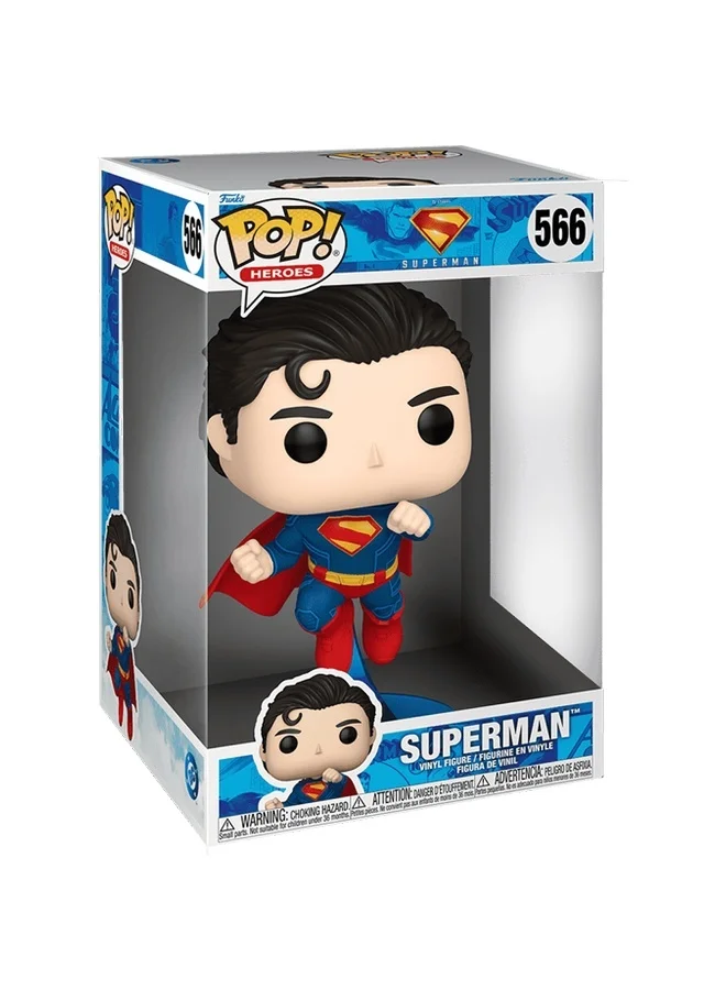 فانكو Pop Jumbo! Heroes: Superman Legacy 2025 - Superman 10 Inches, Collectible Vinyl Figures - Gift Idea - Official Merchandise - Toys for Kids & Adults - Model Figure for Collectors and Display