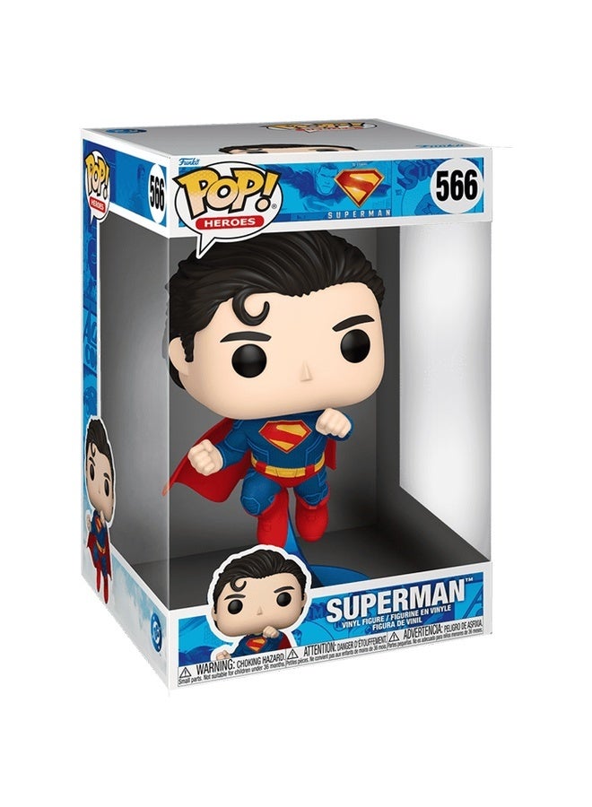 Funko Pop Jumbo! Heroes: Superman Legacy 2025 - Superman 10 Inches, Collectible Vinyl Figures - Gift Idea - Official Merchandise - Toys for Kids & Adults - Model Figure for Collectors and Display - Image 2