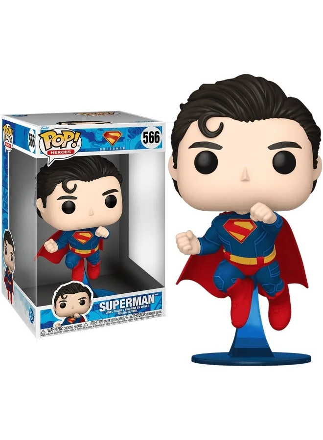 Funko Pop Jumbo! Heroes: Superman Legacy 2025 - Superman 10 Inches, Collectible Vinyl Figures - Gift Idea - Official Merchandise - Toys for Kids & Adults - Model Figure for Collectors and Display