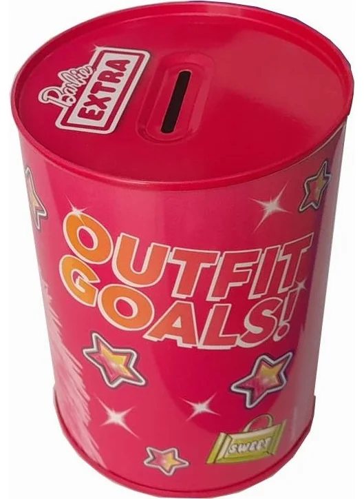 دولفين Barbie Metal Piggy Bank Medium Size Original Licensed 1 Piece Barbi Piggy Bank Tin Sweet