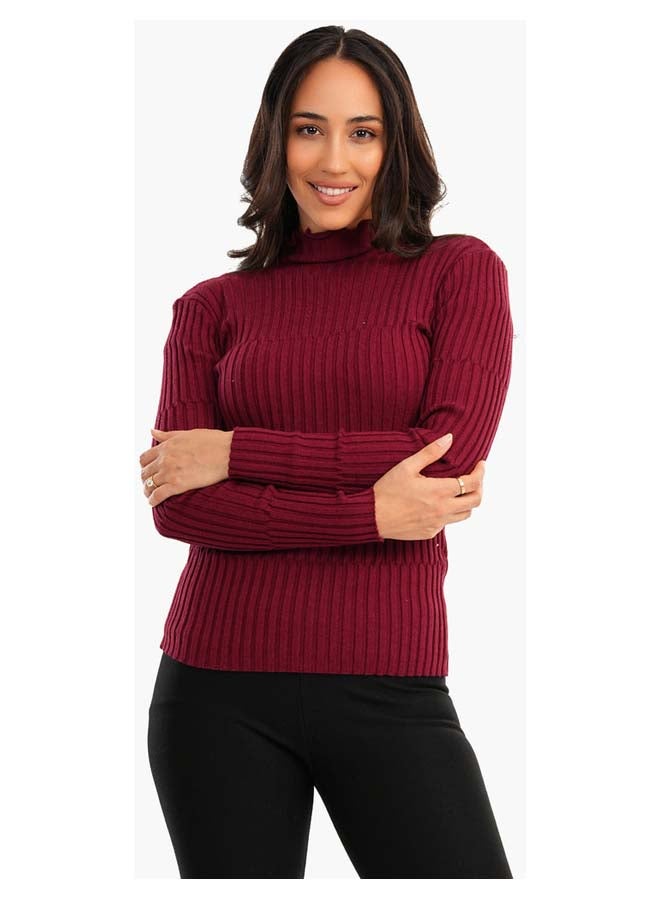 Carina Ribbed Slim Fit Pullover  - Image 1