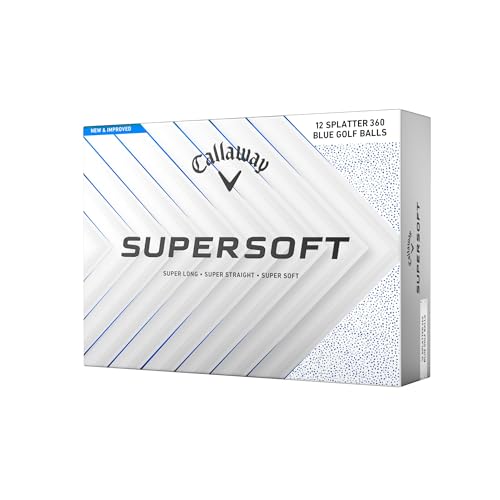 Callaway Golf Supersoft Golf Balls 2025 Blue Splatter - Image 1