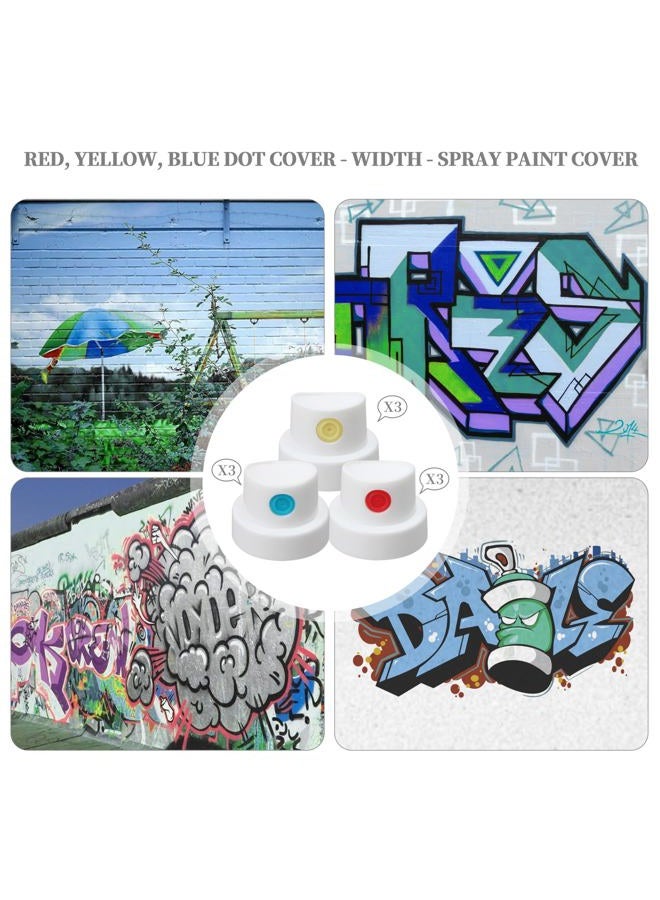 TOKDOOT spray paint caps fit Female Cans,Spray Can Nozzle-Spray Paint Nozzles Spray Paint Tips -all 9 type-27pcs - Image 5
