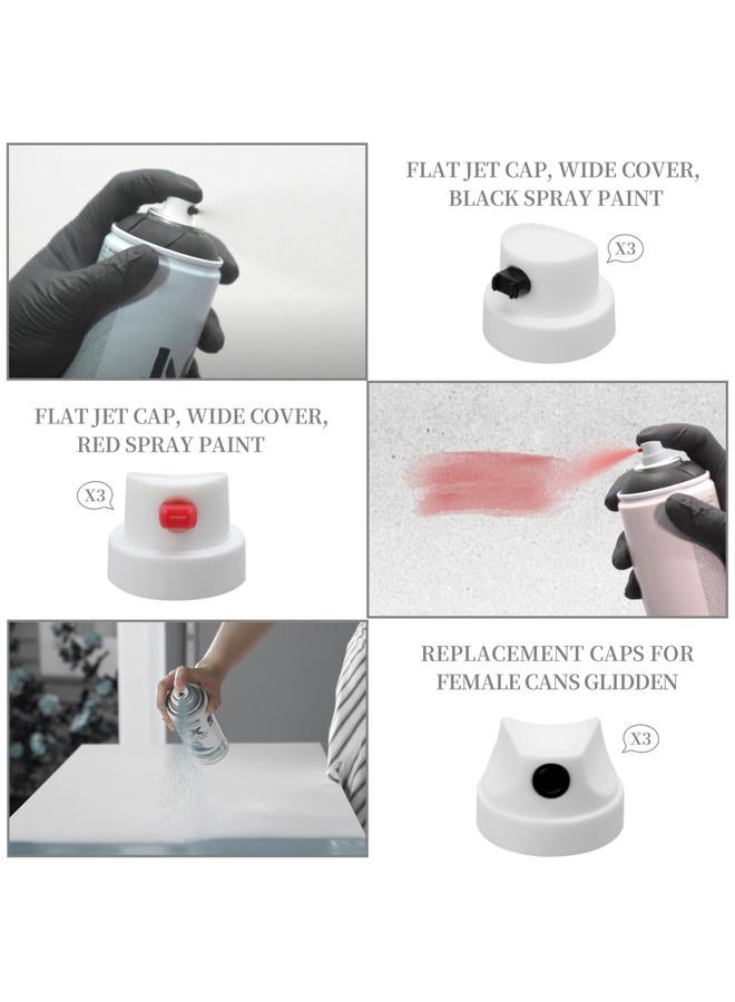 TOKDOOT spray paint caps fit Female Cans,Spray Can Nozzle-Spray Paint Nozzles Spray Paint Tips -all 9 type-27pcs - Image 4
