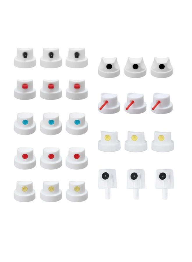 TOKDOOT spray paint caps fit Female Cans,Spray Can Nozzle-Spray Paint Nozzles Spray Paint Tips -all 9 type-27pcs - Image 1