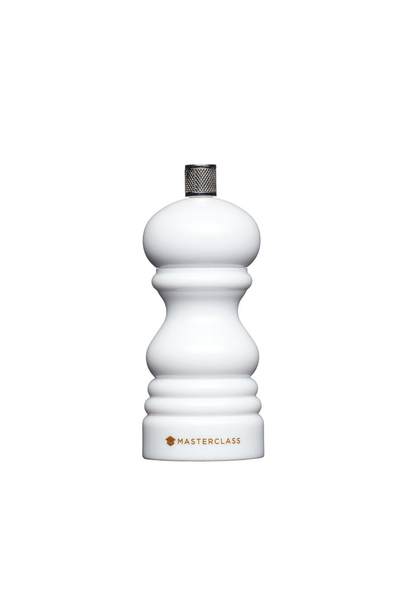 Master Class MasterClass Pepper Mill or Salt Grinder with Interchangeable Cap Plastic White 12 cm