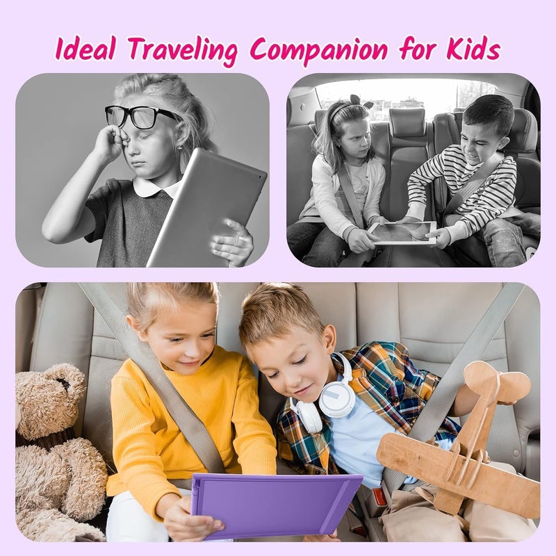 TECJOE 2 Pack 10 Inch LCD Writing Tablet, Colorful Doodle Board Electronic Drawing Pads, Kids Travel Games Learning Toys Christmas Birthday Gifts for 3 4 5 6 7 Year Old Boys Girls Toddlers - Image 4