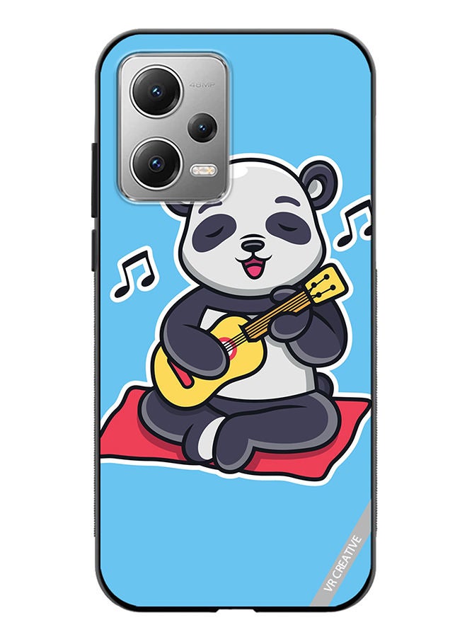 VR CREATIVE Protective Case Cover For Xiaomi Redmi Note 12 Panda Playing Music Design Multicolour - Image 1
